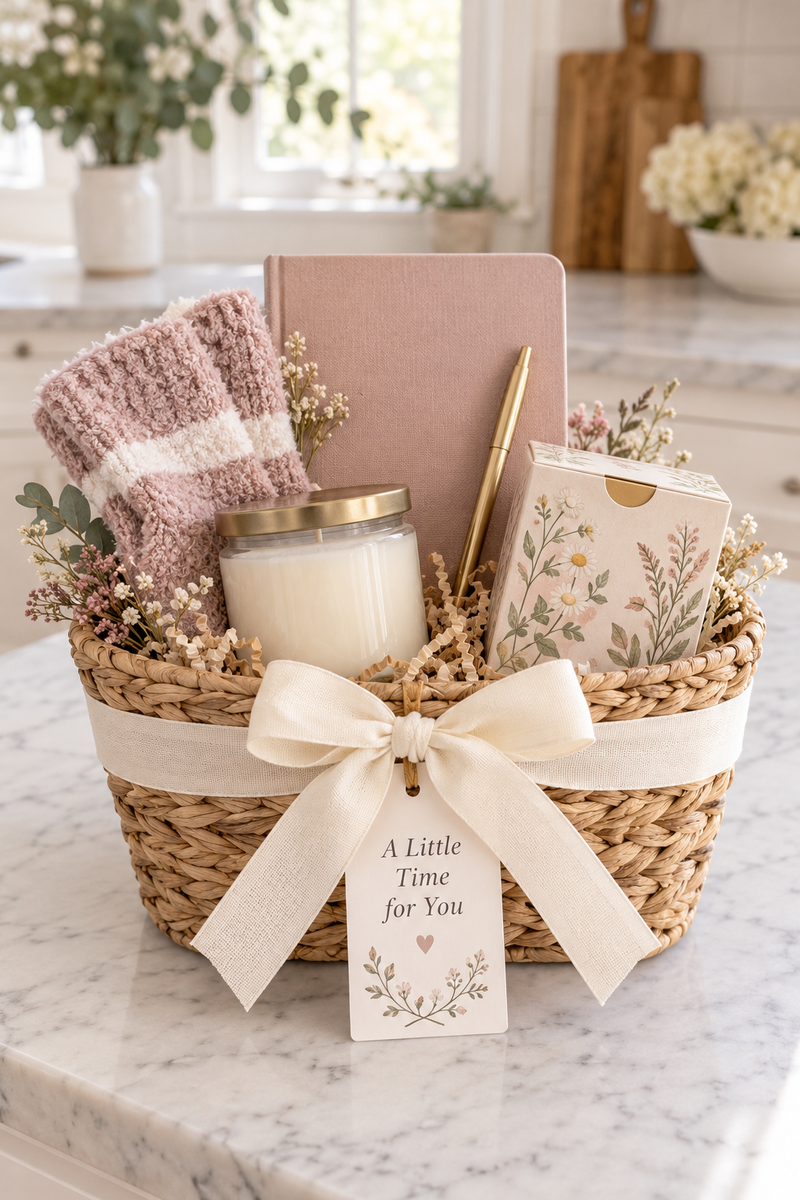 A Little Time for You — gift basket by Heartfelt by Sally